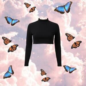 Pretty Little Thing High Neck Crop Top